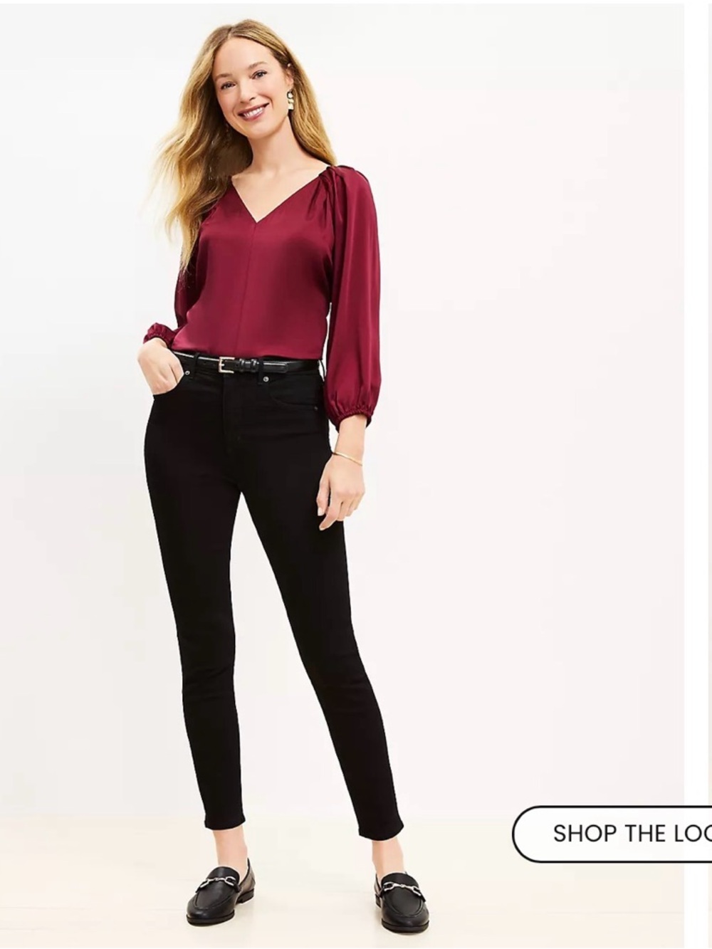 Black denim skinny jeans